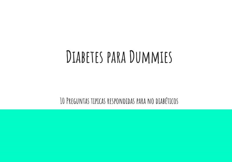 Diabetes para Dummies